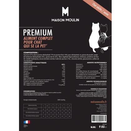 Croquettes Premium Saumon Chat Adulte Maison Moulin – Image 2